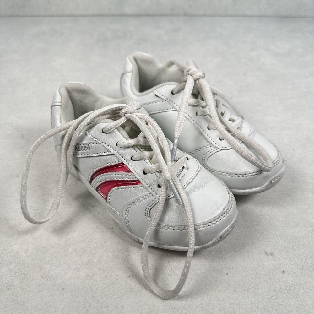 Chasse Cheer Shoes Youth Size 10 White Pink Cheerleading Flip IV Lace Up